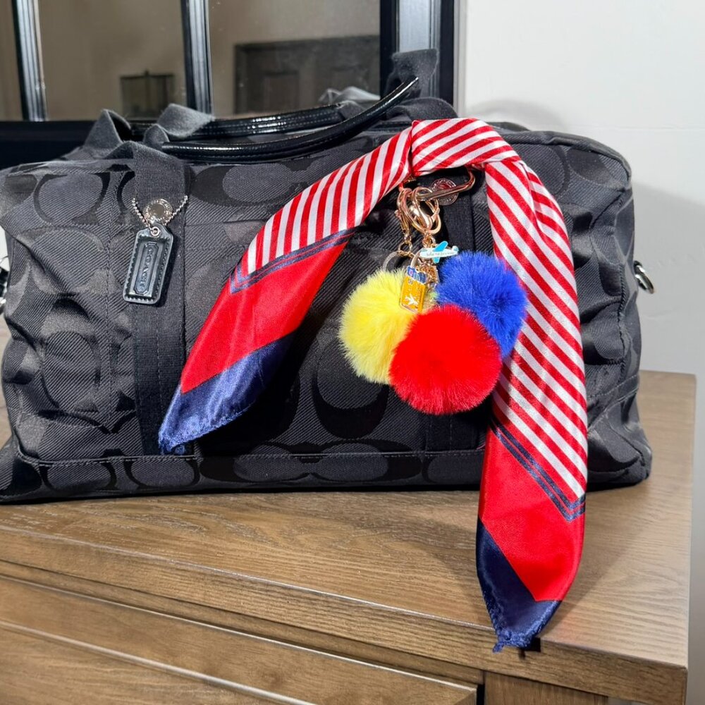 Southwest Airlines - Inspired Scarf & Bag Charm Set – Crew Bag Accessory - Picture 2 of 11
